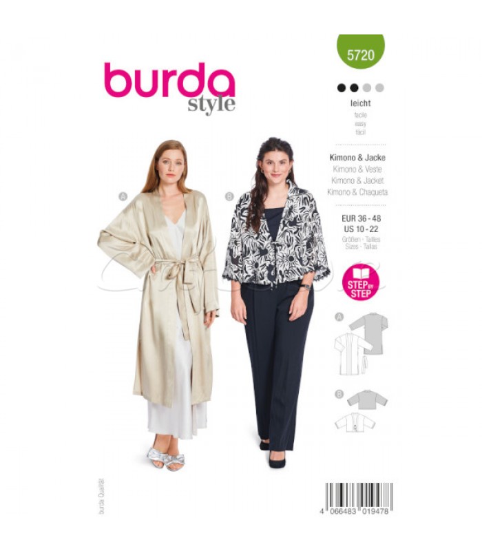 BURDA πατρόν JACKET-ΚΙΜΟΝΟ 5720